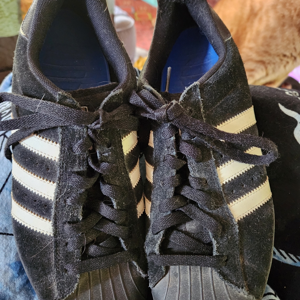 adidas Black and White Athletic Shoes